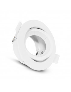 COLLERETTE 1/4 DE TOUR SUPPORT DE SPOT DIAM 90MM BLC ORIENT PC MIIDEX VISION-EL 77041 2