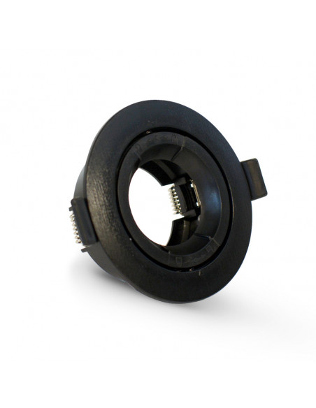 COLLERETTE 1/4 DE TOUR SUPPORT DE SPOT DIAM 90MM NOIR ORIENT PC MIIDEX VISION-EL 77042