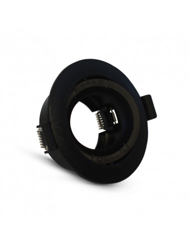 COLLERETTE 1/4 DE TOUR SUPPORT DE SPOT DIAM 90MM NOIR ORIENT PC MIIDEX VISION-EL 77042