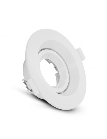 COLLERETTE 1/4 DE TOUR SUPPORT DE SPOT DIA 80MM BLC ROTATIF BL PC MIIDEX VISION-EL 77043