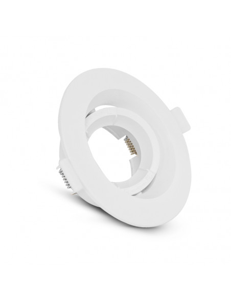 COLLERETTE 1/4 DE TOUR SUPPORT DE SPOT DIA 80MM BLC ROTATIF BL PC MIIDEX VISION-EL 77043
