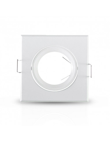 COLLERETTE CARRE SUPPORT DE SPOT 84 X 84MM BLC ORIENT MIIDEX VISION-EL 7706