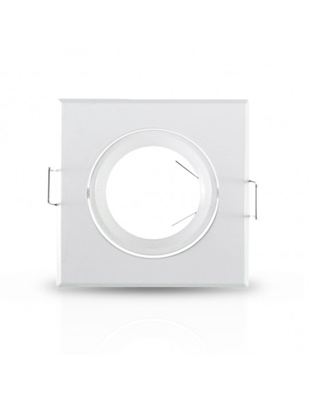 COLLERETTE CARRE SUPPORT DE SPOT 84 X 84MM BLC ORIENT MIIDEX VISION-EL 7706