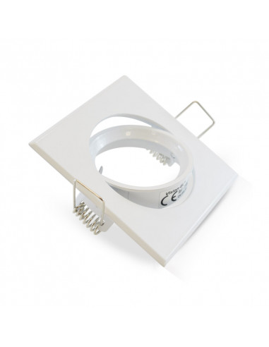COLLERETTE CARRE SUPPORT DE SPOT 84 X 84MM BLC ORIENT MIIDEX VISION-EL 7706