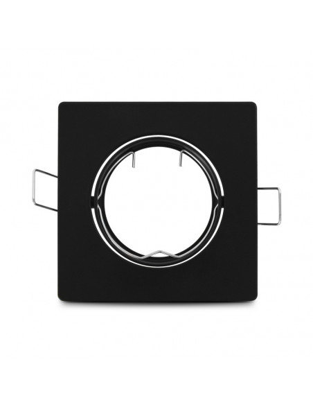 COLLERETTE CARRE SUPPORT DE SPOT 84 X 84MM NOIR ORIENT MIIDEX VISION-EL 77080
