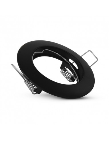 COLLERETTE SUPPORT DE SPOT DIAM 78MM NOIR FIXE MIIDEX VISION-EL 77090