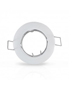 COLLERETTE SUPPORT DE SPOT DIAM 78MM BLC FIXE MIIDEX VISION-EL 7710