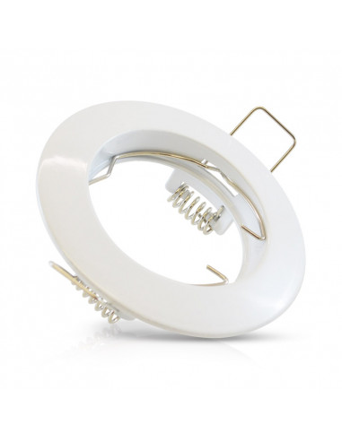 COLLERETTE SUPPORT DE SPOT DIAM 78MM BLC FIXE MIIDEX VISION-EL 7710