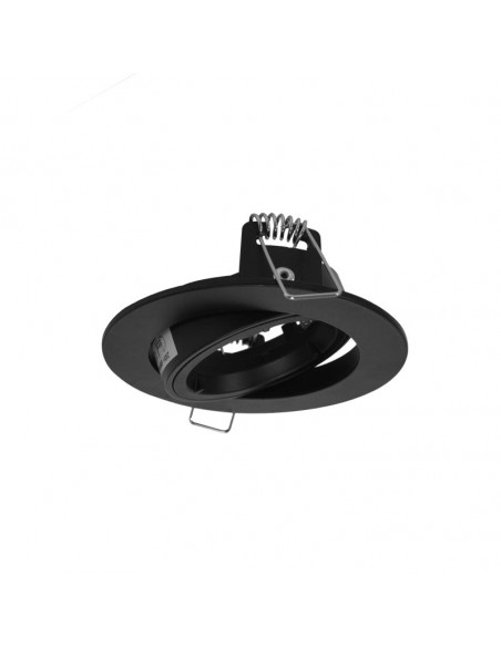 COLLERETTE 1/4 DE TOUR SUPPORT DE SPOT DIAM 93MM NOIR ORIENT MIIDEX VISION-EL 77110