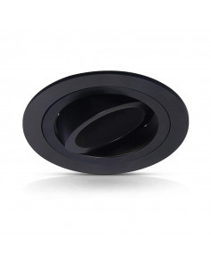 COLLERETTE DECLIPS SUPPORT DE SPOT DIAM 92MM ALU NOIR ORIENT MIIDEX VISION-EL 77120
