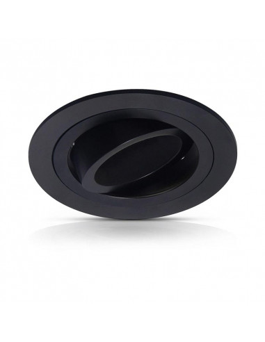 COLLERETTE DECLIPS SUPPORT DE SPOT DIAM 92MM ALU NOIR ORIENT MIIDEX VISION-EL 77120
