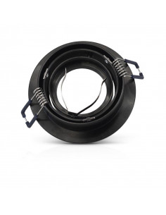 COLLERETTE DECLIPS SUPPORT DE SPOT DIAM 92MM ALU NOIR ORIENT MIIDEX VISION-EL 77120 2