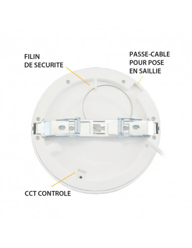 ALDÉBARAN DOWNLIGHT DIAM 170MM 12W CCT DIAM ENCAST AJUS PC MIIDEX VISION-EL 77554