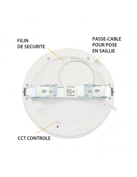 ALDÉBARAN DOWNLIGHT DIAM 170MM 12W CCT DIAM ENCAST AJUS PC MIIDEX VISION-EL 77554