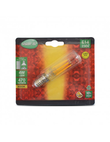 LED FRIGO E14 4W FIL COB 3000K CLR BLISTER MIIDEX VISION-EL 79451