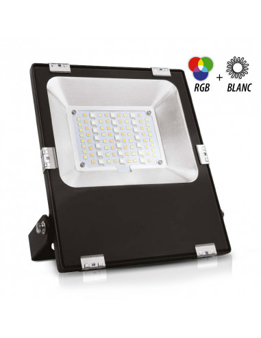 ARCHEO RGB + BLC PROJECTEUR 30W CCT 2700K A 6500K NOIR IP65 RF MIIDEX VISION-EL 80102