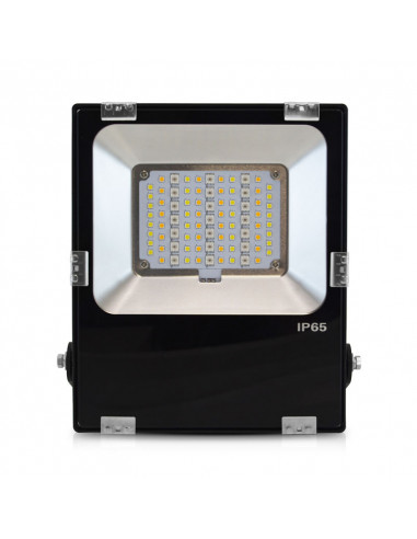 ARCHEO RGB + BLC PROJECTEUR 30W CCT 2700K A 6500K NOIR IP65 RF MIIDEX VISION-EL 80102