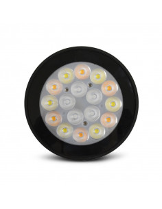 TOURNESOL PROJECTEUR RGB + BLC 9W CCT 2700K A 6500K NOIR IP65 RF MIIDEX VISION-EL 80104 2