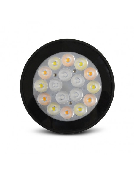 TOURNESOL PROJECTEUR RGB + BLC 9W CCT 2700K A 6500K NOIR IP65 RF MIIDEX VISION-EL 80104