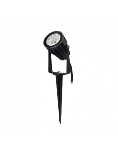 TOURNESOL PROJECTEUR RGB + BLC 6W CCT 2700K A 6500K NOIR IP65 RF MIIDEX VISION-EL 80105