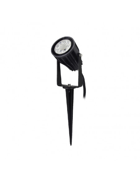 TOURNESOL PROJECTEUR RGB + BLC 6W CCT 2700K A 6500K NOIR IP65 RF MIIDEX VISION-EL 80105