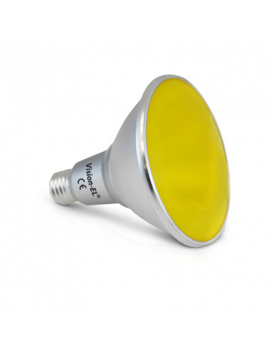LED PAR38 16W E27 JAUNE 25° IP65 BOITE MIIDEX VISION-EL 8108