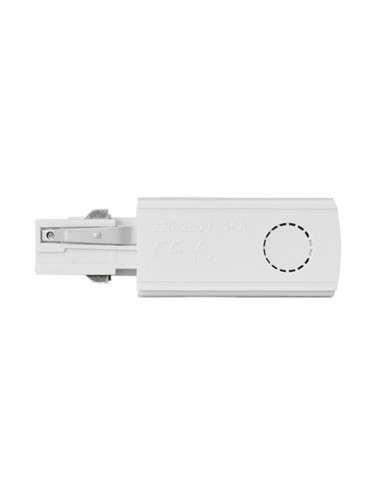 Connecteur Triphase Alimentation et Fin Gauche Blanc RAIL 3A 230V MIIDEX 8222