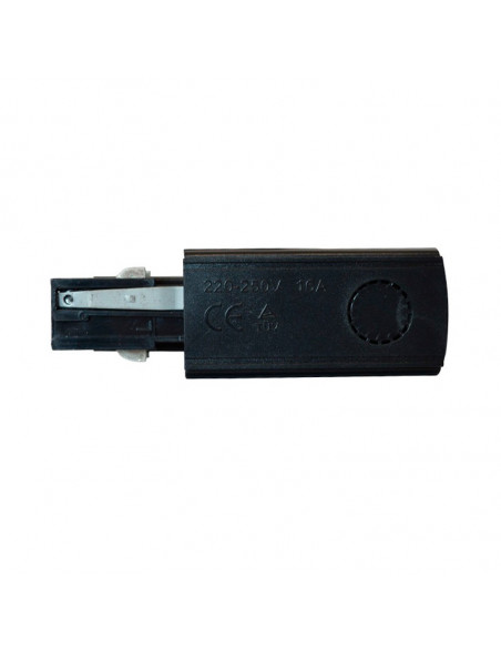 RAIL 3A CONNECT TRIPHASE ALIM ET FIN NOIR DROIT 230V MIIDEX VISION-EL 82233