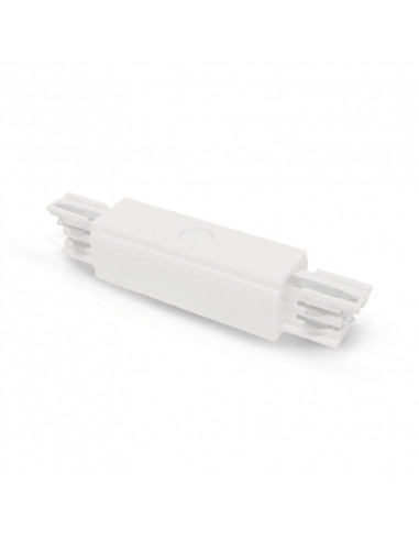 Connecteur Triphase Central Blanc pour RAIL 3A 230V MIIDEX 8232