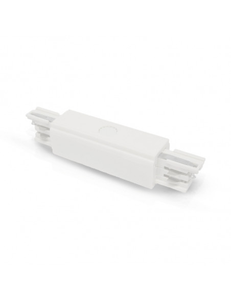Connecteur Triphase Central Blanc pour RAIL 3A 230V MIIDEX 8232