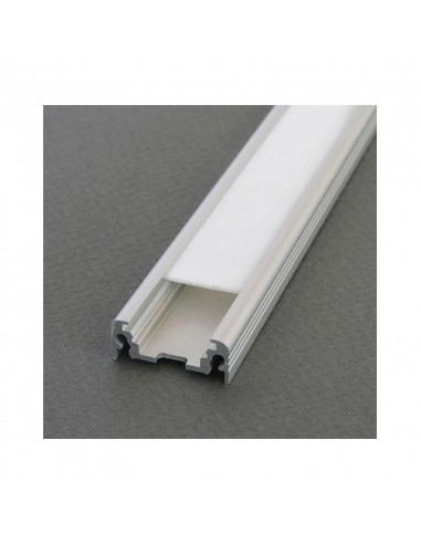 Profile Plat Aluminium Anodisé 2m pour bandeaux LED MIIDEX 9831