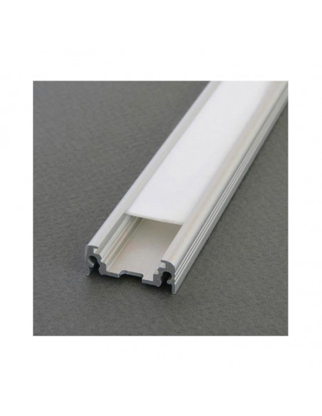 Profile Plat Aluminium Anodisé 2m pour bandeaux LED MIIDEX 9831