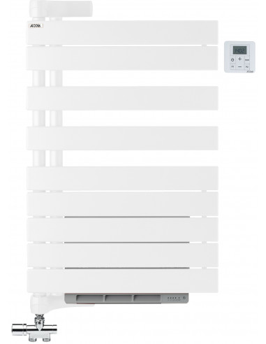 Régate Twist Air eau chaude gauche Blanc RAL 9016 429W H 902 mm / L 550 mm ACOVA XRL090 055IFS