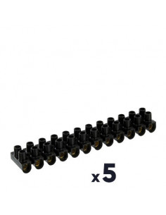 5 BARRETTE NOIR 6MM 12 BO DHOME