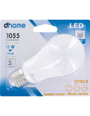AMP LED STD E27 2700K 1055LM D DHOME A60-9D E27 2700K 1055LM