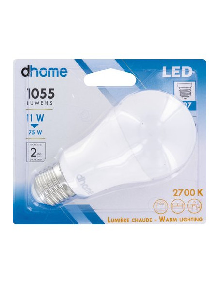 AMP LED STD E27 2700K 1055LM D DHOME A60-9D E27 2700K 1055LM