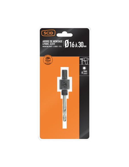 ARBRE DE MONT. 6PANS DIAM16A30 SCID 704396
