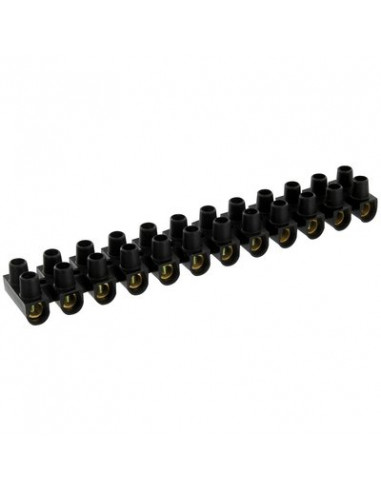 BARRETTE NOIR 16MM 12 BORNES DHOME TBS-30A-BLACK