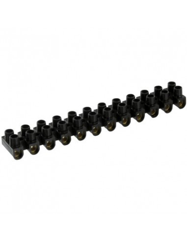 BARRETTE NOIR 6MM 12 BORNES DHOME TBS-10A-BLACK