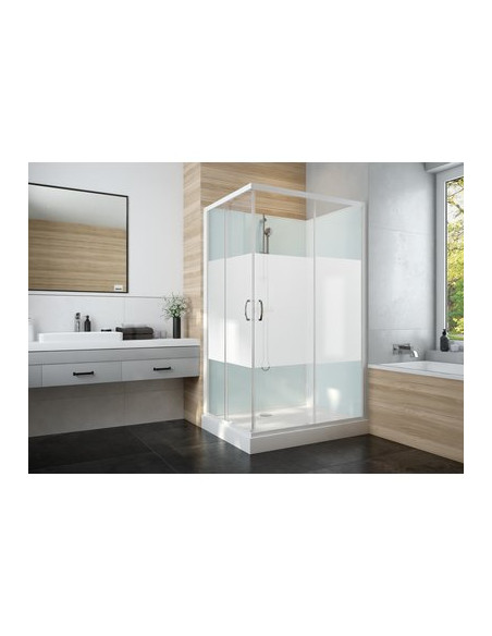 CABINE IZIGLASS2 90X90 AN COUL VS LEDA L11IZC00901