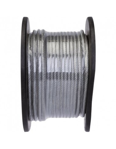 CABLE ACIER GAINE 6,0MM/50M CHAPUIS BC4