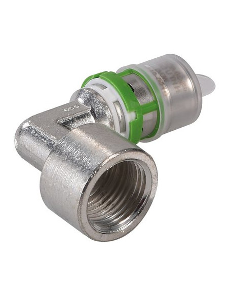 Coude laiton multicouche à visser Femelle VI F15/21-16 ETAME COMAP 7090GW1612