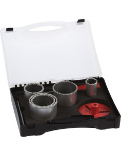 COFFRET 5 TREPANS CARB 33-83MM SCID 704370