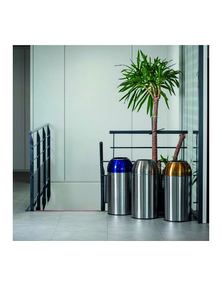 COLLECTEUR DÔME 40L INOX SATIN PROBBAX OD-6140-SSSTL