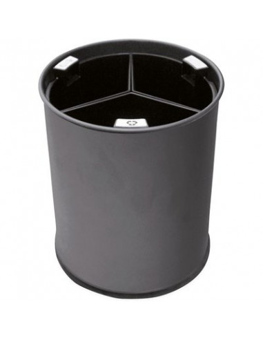 CORBEILLE 13L TRI 3 COMPART PROBBAX WB-1252-BLA