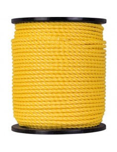 CORDAGE POLYP.JAUNE 8MM /160M CORDERIES TOURNONAISES 32/0116 JAUNE