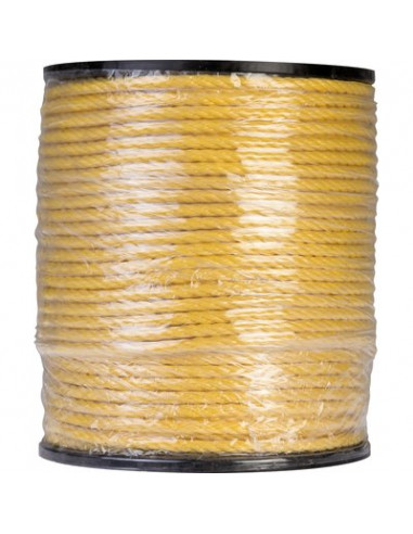 CORDAGE POLYP.JAUNE 8MM /160M CORDERIES TOURNONAISES 32/0116 JAUNE