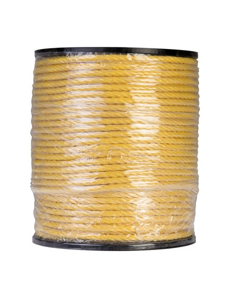 CORDAGE POLYP.JAUNE 8MM /160M CORDERIES TOURNONAISES 32/0116 JAUNE