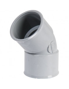 Coude femelle femelle 45° diamètre 40mm NICOLL CH44 2