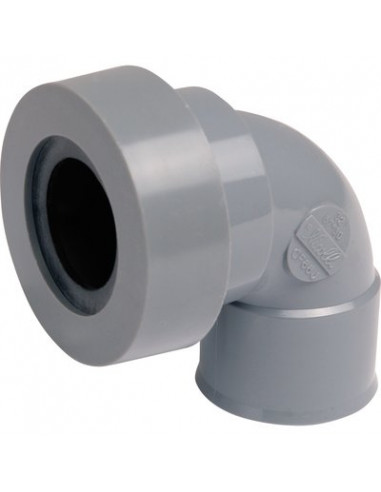 COUDE PVC 87° JT.LEVRE F 32 NICOLL CF88J